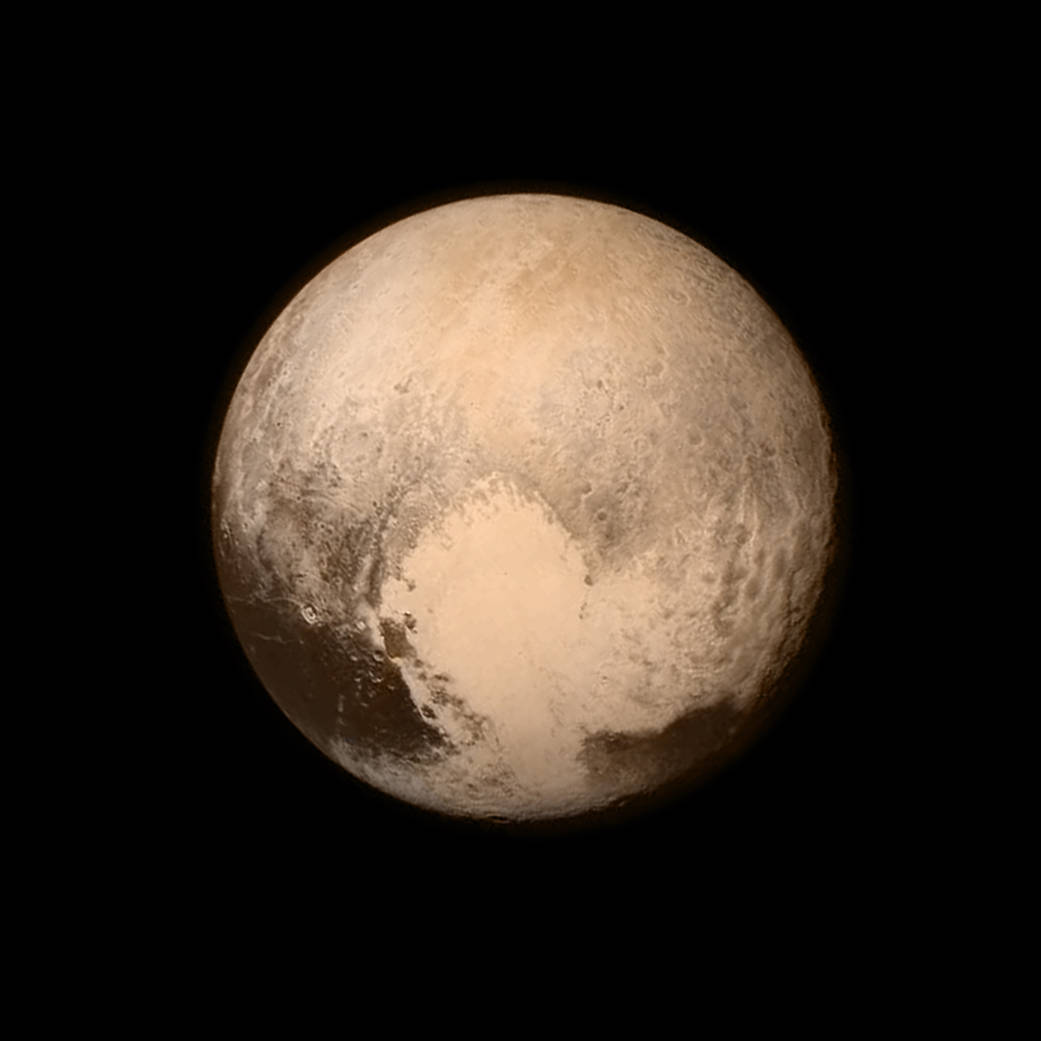 Imagen de Plutón tomada hace pocos días por la sonda New Horizons. Image Credit: NASA/APL/SwRI