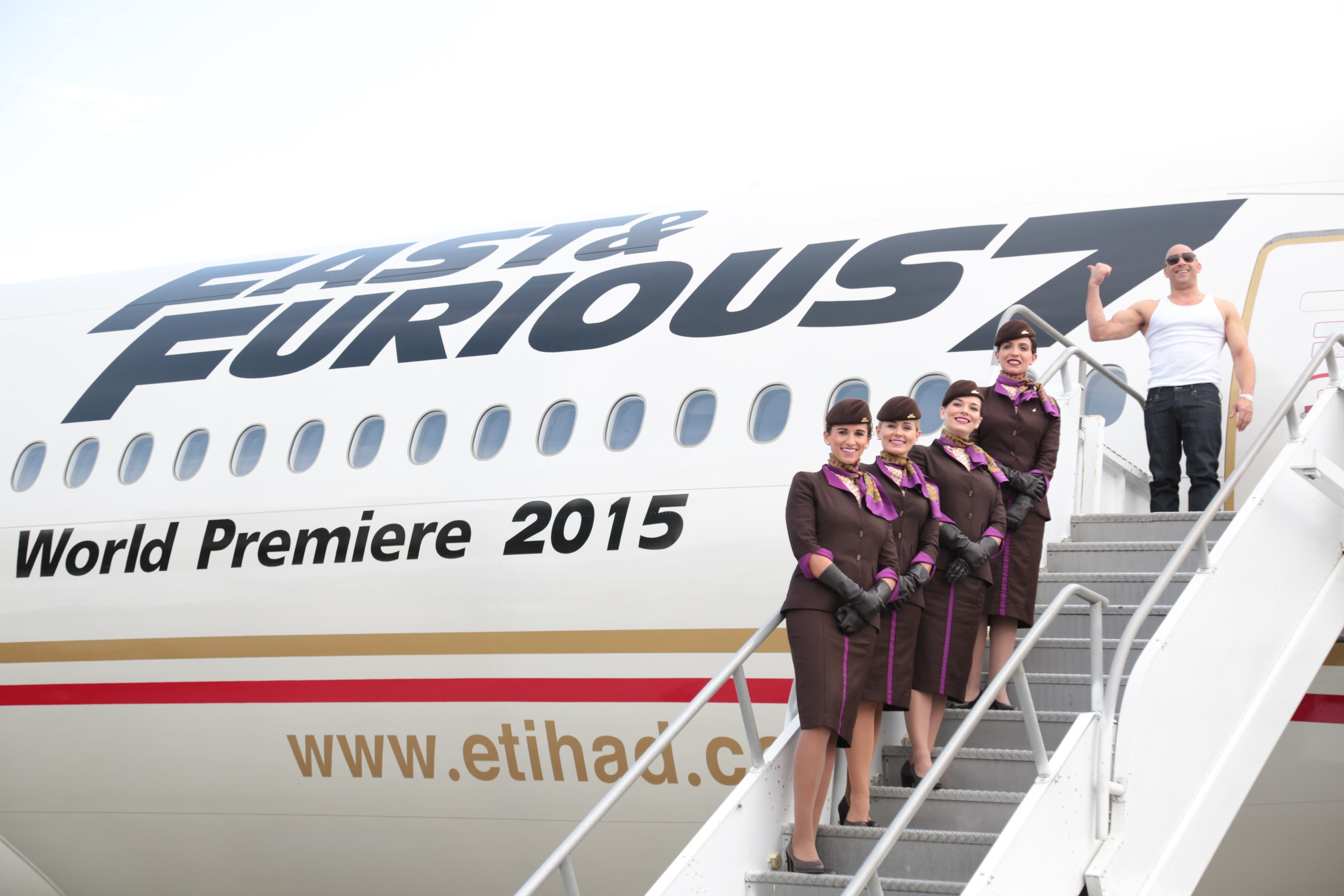 ETIHAD+AIRWAYS+AND+UNIVERSAL+PICTURES+UNVEIL+NEWLY-DECALED+FAST+&+FURIOUS+PLANE+1