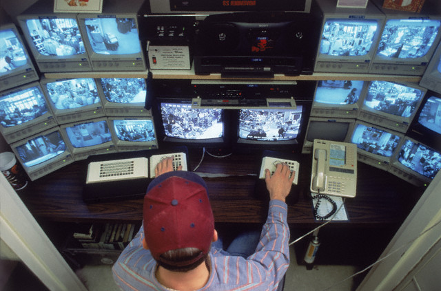 Security Monitors in Store --- Image by © Shmuel Thaler/Monsoon/Photolibrary/Corbis